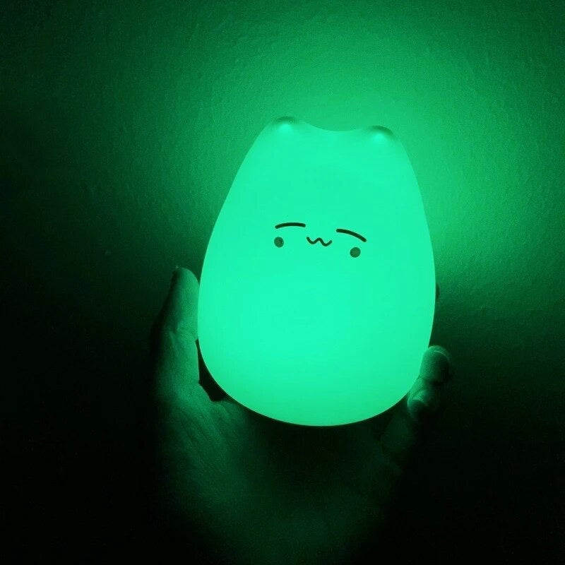 MeowLight™ Cute Silicone LED Cat Lamp