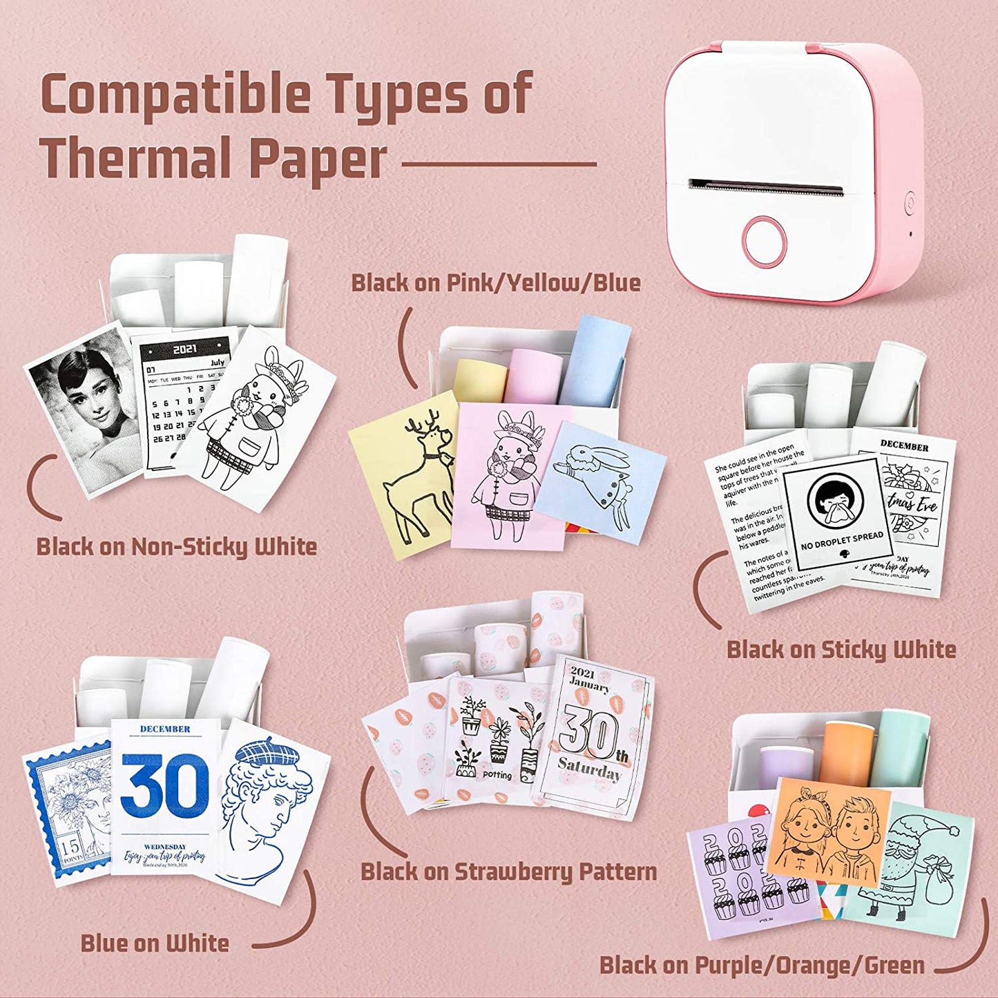 Sticky Thermal Paper